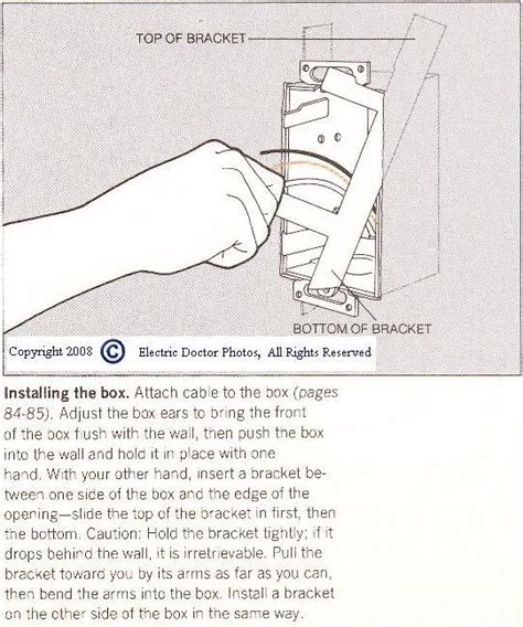 how to use electrical switch box supports|electrical switch box support installation.